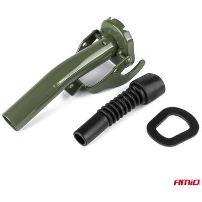 ΣΤΟΜΙΟ ΜΕ ΣΠΙΡΑΛ ΕΥΚΑΜΠΤΟ ΓΙΑ ΜΕΤΑΛΛΙΚΑ ΜΠΕΤΟΝΙΑ ΧΩΡΗΤΙΚΟΤΗΤΑΣ 5/10/20LT ΤΥΠΟΥ JERRY CAN ΠΡΑΣΙΝΟ ΑΜΙΟ - 1 ΤΕΜ.