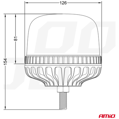 ΦΑΡΟΣ DIAMONT W25SB ΜΕ ΛΕΥΚΟ ΚΑΠΑΚΙ 12/24V 24xSMD LED ΠΟΡΤΟΚΑΛΙ ΒΙΔΩΤΟΣ 154x126mm ΑΜΙΟ - 1 ΤΕΜ.