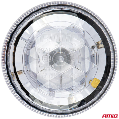 ΦΑΡΟΣ DIAMONT W25B ΜΕ ΛΕΥΚΟ ΚΑΠΑΚΙ 12/24V 24xSMD LED ΠΟΡΤΟΚΑΛΙ ΒΙΔΩΤΟΣ 118x126mm ΑΜΙΟ - 1 ΤΕΜ.