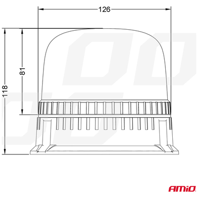 ΦΑΡΟΣ DIAMONT W25B ΜΕ ΛΕΥΚΟ ΚΑΠΑΚΙ 12/24V 24xSMD LED ΠΟΡΤΟΚΑΛΙ ΒΙΔΩΤΟΣ 118x126mm ΑΜΙΟ - 1 ΤΕΜ.