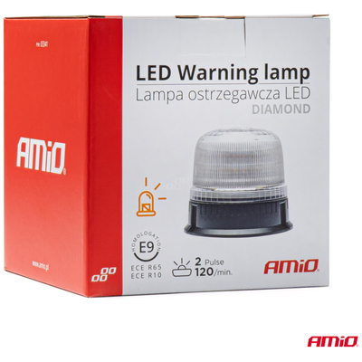 ΦΑΡΟΣ DIAMONT W25B ΜΕ ΛΕΥΚΟ ΚΑΠΑΚΙ 12/24V 24xSMD LED ΠΟΡΤΟΚΑΛΙ ΒΙΔΩΤΟΣ 118x126mm ΑΜΙΟ - 1 ΤΕΜ.