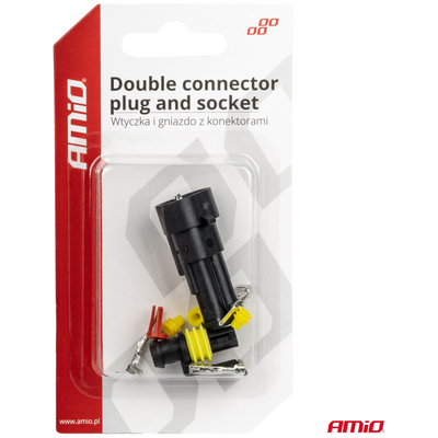 ΣΥΝΔΕΣΜΟΣ ΚΑΛΩΔΙΩΝ ΜΕ ΑΡΣΕΝΙΚΗ & ΘΗΛΥΚΗ ΦΙΣΑ ΣΥΝΔΕΣΗΣ 2PIN ΑΔΙΑΒΡΟΧΟΣ IP67 ΑΜΙΟ - 1 ΤΕΜ.