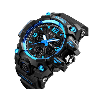 Ψηφιακό/αναλογικό ρολόι χειρός – Skmei - 1155 - Black/Blue