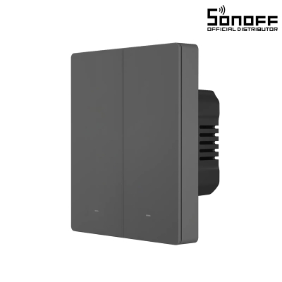 GloboStar® 80088 SONOFF M5-2C-80 SwitchMan Mechanical Smart Switch WiFi & Bluetooth AC 100-240V Max 10A 2200W (5A/Way) 2 Way