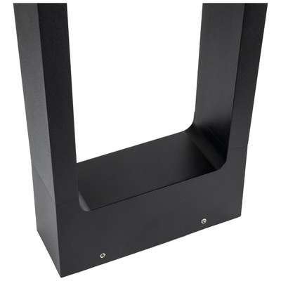 GloboStar® BACKYARD 90546 Φωτιστικό Κήπου - Κολωνάκι Αρχιτεκτονικού Φωτισμού Εξωτερικού Χώρου LED 15W 1500lm 120° AC 220-240V - Αδιάβροχο IP65 - Σώμα Αλουμινίου & ABS - Μ16 x Π5.5 x Υ58cm - Θερμό Λευκό 2700K - Μαύρο - 2 Χρόνια Εγγύηση