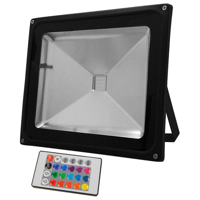 Προβολέας LED 50W 230V 3250lm 120° Αδιάβροχος IP65 με Ασύρματο Χειριστήριο RGB GloboStar 62003