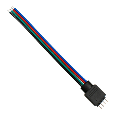 GloboStar® 70725 RGB Connector με καλώδιο 4 PIN