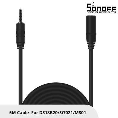 GloboStar® 80038 SONOFF AL560-R2 - 5M Sensor Extension Cable for DS18B20 & Si7021 & MS01 Models
