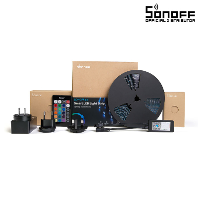 GloboStar® 80024 SONOFF L1-5M-EU-GR-R2 - Wi-Fi Smart RGB LED Light Strip SET 5M Waterproof IP65