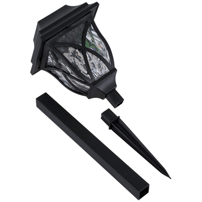 GloboStar® 85702 ΣΕΤ 6 Τεμαχίων Αυτόνομα Ηλιακά Φωτιστικά LED SMD 1W 100lm με Ενσωματωμένη Μπαταρία 600mAh - Φωτοβολταϊκό Πάνελ με Αισθητήρα Ημέρας-Νύχτας Αδιάβροχο IP65 Φανάρι Κήπου Τετράγωνο Θερμό Λευκό 3000K