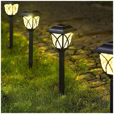 GloboStar® 85702 ΣΕΤ 6 Τεμαχίων Αυτόνομα Ηλιακά Φωτιστικά LED SMD 1W 100lm με Ενσωματωμένη Μπαταρία 600mAh - Φωτοβολταϊκό Πάνελ με Αισθητήρα Ημέρας-Νύχτας Αδιάβροχο IP65 Φανάρι Κήπου Τετράγωνο Θερμό Λευκό 3000K