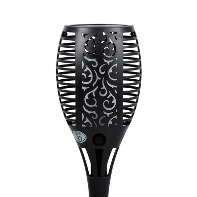 GloboStar® 71528 Αυτόνομο Ηλιακό Φωτιστικό LED SMD 4W 200lm με Ενσωματωμένη Μπαταρία 800mAh - Φωτοβολταϊκό Πάνελ - Αισθητήρα Ημέρας-Νύχτας Φαναράκι Κήπου - Εφέ Φλόγας Διακοσμητικό Αυτόνομο Αδιάβροχο IP65 1500-2000K Φ9.5 x Υ60cm