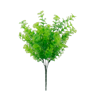 GloboStar® COONTAIL 78290 Τεχνητό Φυτό Κερατόφυλλο - Μπουκέτο Διακοσμητικών Φυτών - Κλαδιών με Φύλλωμα Πράσινο Υ37cm