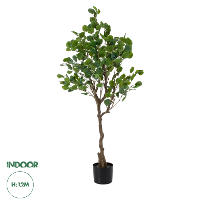 GloboStar® Artificial Garden EUCALYPTUS 20190 Τεχνητό Διακοσμητικό Φυτό Ευκάλυπτος Υ120cm