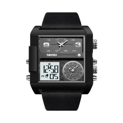 Ψηφιακό/αναλογικό ρολόι χειρός – Skmei - 2020 - Black/White
