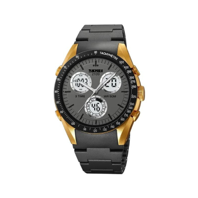Ψηφιακό/αναλογικό ρολόι χειρός – Skmei - 2109 - Black/Gold