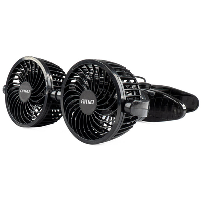 ΑΝΕΜΙΣΤΗΡΑΣ ΔΙΠΛΟΣ 24V 2χ4''(10,8cm) ΜΕ ΦΙΣ ΑΝΑΠΤΗΡΑ/2 ΤΑΧΥΤΗΤΩΝ/ ΜΕ ΜΑΝΤΑΛΑΚΙ PRO SERIES ΑΜΙΟ - 1 ΤΕΜ.