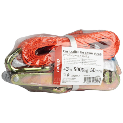 ΙΜΑΝΤΑΣ ΔΕΣΙΜΑΤΟΣ ΜΕ ΚΑΣΤΑΝΙΑ ΚΑΙ ΓΑΝΤΖΟΥΣ ΓΙΑ ΤΡΕΪΛΕΡ 5 x 3m 5000kg ΚΟΚΚΙΝΟ ΑΜΙΟ - 1 τεμ.