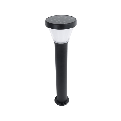 GloboStar® SOLARDIS 90523 LED Solar Bollard Light Κολωνάκι Κήπου Εξωτερικού Χώρου 10W 180lm 120° με Ενσωματωμένο Φωτοβολταϊκό Panel 6V 5W & Επαναφορτιζόμενη Μπαταρία Li-ion 3.2V 6000mAh με Αισθητήρα Ημέρας-Νύχτας - Αδιάβροχο IP65 Φ24 x Υ88cm Ψυχρό Λευκό 6000K - 2 Χρόνια Εγγύηση