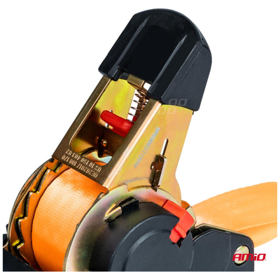 ΙΜΑΝΤΑΣ ΔΕΣΙΜΑΤΟΣ ΜΕ ΚΑΣΤΑΝΙΑ ΚΑΙ ΔΙΠΛΟ ΓΑΝΤΖΟ ΜΕ ΑΥΤΟΜΑΤΗ ΕΠΙΣΤΡΟΦΗ (3.8x400cm) ΠΟΡΤΟΚΑΛΙ 1000/500kg J-Type AMIO - 1 Τεμ.