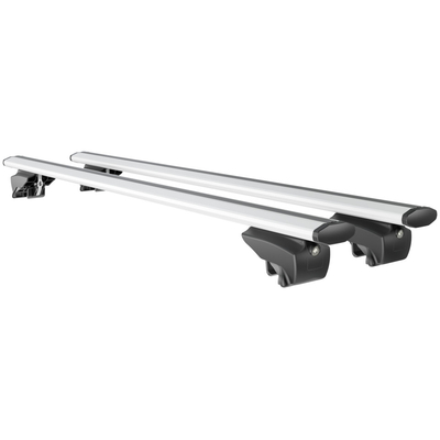 ΜΠΑΡΕΣ ΟΡΟΦΗΣ ΑΛΟΥΜΙΝΙΟΥ BLADE L SILVER 127cm ΜΕ ΑΚΡΑ GAMMA FLAT ΓΙΑ FLUSH / STANDARD RAILS MENABO - 2 ΤΕΜ.