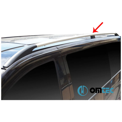 MERCEDES VITO / VIANO W639/W447 2003+ ΠΑΡΑΛΛΗΛΕΣ ΜΠΑΡΕΣ ΑΛΟΥΜΙΝΙΟΥ L1 ΑΣΗΜΙ OMTEC - 2 τεμ.