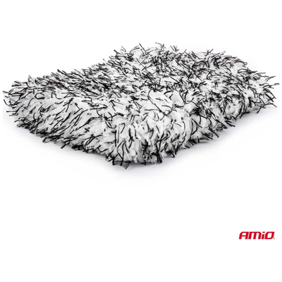 ΓΑΝΤΙ ΠΛΥΣΙΜΑΤΟΣ ΜΕ ΜΙΚΡΟΙΝΕΣ (MICROFIBER) 25x18cm 600g/sqm ΑΣΠΡΟ/ΜΑΥΡΟ AMIO - 1 Τεμ.