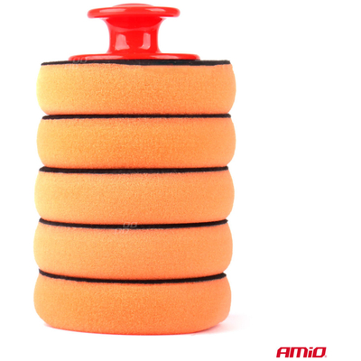 ΣΦΟΥΓΓΑΡΙΑ ΓΥΑΛΙΣΜΑΤΟΣ ΓΙΑ ΟΛΕΣ ΤΙΣ ΕΠΙΦΑΝΕΙΕΣ ΧΕΙΡΟΣ 10cm  ΜΕ ΛΑΒΗ SET AMIO - 5 Τεμ.