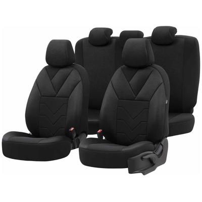 ΚΑΛΥΜΜΑΤΑ ΚΑΘΙΣΜΑΤΩΝ OTOM RUBY 1202 GREY/BLACK ΜΑΥΡΟ/ΓΚΡΙ ΣΚΟΥΡΟ ΛΙΝΟ & ΔΕΡΜΑΤΙΝΗ SETΑΜΙΟ - 1 σετ.