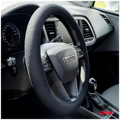 ΚΑΛΥΜΜΑ ΤΙΜΟΝΙΟΥ VELOUR 37/39cm ΜΑΥΡΟ AMIO - 1 Τεμ.