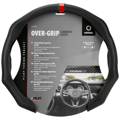 ΗΜΙ-ΚΑΛΥΜΜΑ ΤΙΜΟΝΙΟΥ MICROFIBRE ΜΑΥΡΟ ΧΡΩΜΑ ΜΕ ΚΟΚΚΙΝΗ ΡΙΓΑ OVER GRIP LAMPA - 1 τεμ.