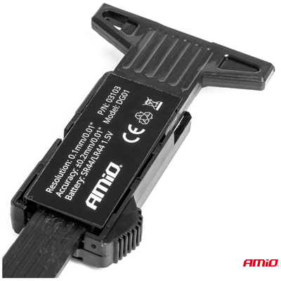 ΒΑΘΥΜΕΤΡΟ/ΜΕΤΡΗΤΗΣ ΠΕΛΜΑΤΟΣ ΕΛΑΣΤΙΚΩΝ ΨΗΦΙΑΚΟΣ ΜΕ ΜΠΑΤΑΡΙΑ ΑΜΙΟ - 1 ΤΕΜ.