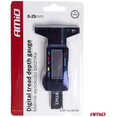 ΒΑΘΥΜΕΤΡΟ/ΜΕΤΡΗΤΗΣ ΠΕΛΜΑΤΟΣ ΕΛΑΣΤΙΚΩΝ ΨΗΦΙΑΚΟΣ ΜΕ ΜΠΑΤΑΡΙΑ ΑΜΙΟ - 1 ΤΕΜ.