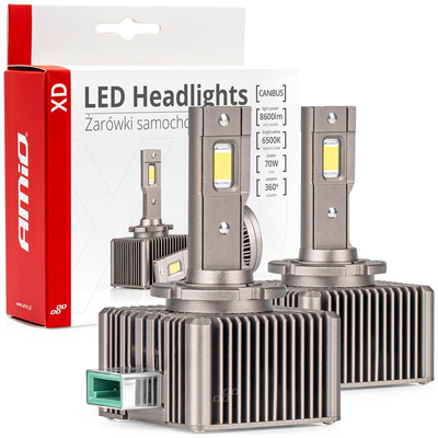 ΛΑΜΠΕΣ LED D3S 9>16V 70W 6.500K 8600lm (ΜΕ ΨΥΚΤΡΑ) XD SERIES ΑΜΙΟ - 2 ΤΕΜ.