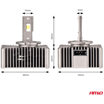 ΛΑΜΠΕΣ LED D5S 9>16V 70W 6.500K 8600lm (ΜΕ ΨΥΚΤΡΑ) XD SERIES ΑΜΙΟ - 2 ΤΕΜ.
