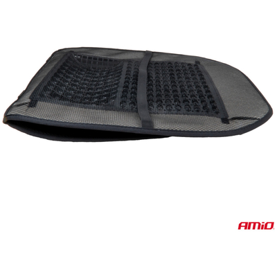 ΠΛΑΤΟΚΑΘΙΣΜΑ ΜΕ ΧΑΝΤΡΕΣ ΚΑΙ ΜΑΞΙΛΑΡΑΚΙ ΜΕΣΗΣ ΠΟΛΥΕΣΤΕΡΙΚΟ ΥΦΑΣΜΑ 97x44cm ΜΑΥΡΟ AMIO - 1 Τεμ.