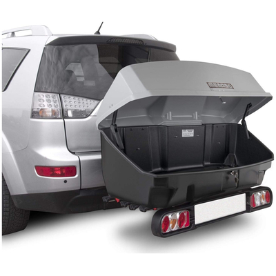 Πλήρες σετ με Βάση Ποδηλάτου Κοτσαδόρου RACE 4  για 4 ποδήλατα ή 1 E-bike και Μπαγκαζιέρα Κοτσαδόρου Nekkar Silver 300 σε ασημί με μαύρο χρώμα και ματ ανάγλυφη υφή Menabo - 2 τεμ.