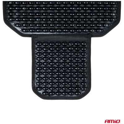 ΠΛΑΤΟΚΑΘΙΣΜΑ ΜΕ ΧΑΝΤΡΕΣ ΚΑΙ ΜΑΞΙΛΑΡΑΚΙ ΜΕΣΗΣ ΜΕ ΚΑΛΥΨΗ ΣΕ ΠΡΟΣΚΕΦΑΛΟ 126x44cm ΜΑΥΡΟ AMIO - 1 Τεμ.