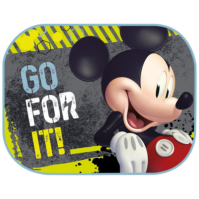 ΗΛΙΟΠΡΟΣΤΑΣΙΕΣ ΠΛΑΙΝΕΣ MICKEY ΜΕ ΒΕΝΤΟΥΖΑ 44x35cm AMIO - 2 Τεμ.