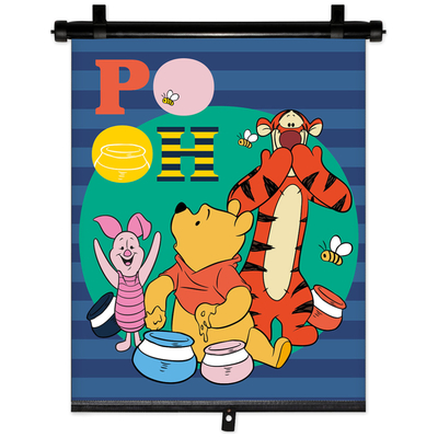ΚΟΥΡΤΙΝΑΚΙ ΗΛΙΟΠΡΟΣΤΑΣΙΑΣ ΣΕ ΡΟΛΟ WINNIE THE POOH 36x45cm ΓΙΑ ΠΛΑΙΝΟ ΤΖΑΜΙ/ΠΙΣΩ ΠΑΡΜΠΡΙΖ AMIO - 1 Τεμ.