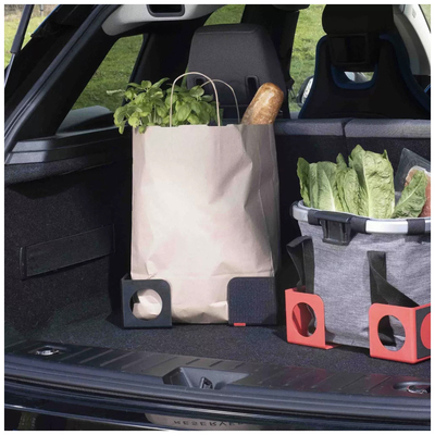 ΣΤΑΘΕΡΟΠΟΙΗΤΗΣ / ΔΙΑΧΩΡΙΣΤΙΚΟ STOPPER NOOK ΓΙΑ ΤΟ ΠΟΡΤ ΜΠΑΓΚΑΖ ΑΠΟ ΠΛΑΣΤΙΚΟ ΣΕ ΜΑΥΡΟ ΧΡΩΜΑ ΜΕ ΑΝΤΙΟΛΙΣΘΗΤΙΚΑ ΜΑΞΙΛΑΡΑΚΙΑ ΚΑΙ ΑΥΤΟΚΟΛΛΗΤΑ ΤΥΠΟΥ VELCRO RATI - 2 ΤΕΜ.