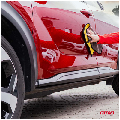 ΠΕΤΣΕΤΑ ΣΤΕΓΝΩΜΑΤΟΣ ΜΙΚΡΟΦΙΜΠΡΑ 2in1 & ΠΑΝΑΚΙ ΚΑΘΑΡΙΣΜΟΥ ΤΖΑΜΙΩΝ 30x40cm AMIO - 2 Τεμ.