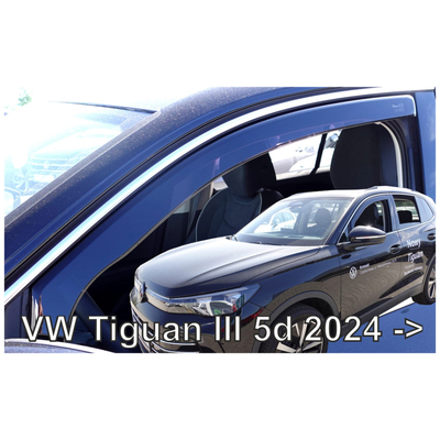 ΑΝΕΜΟΘΡΑΥΣΤΕΣ ΓΙΑ VW TIGUAN 5D 2024+ ΖΕΥΓΑΡΙ ΑΠΟ ΕΥΚΑΜΠΤΟ ΦΙΜΕ ΠΛΑΣΤΙΚΟ HEKO - 2 ΤΕΜ.