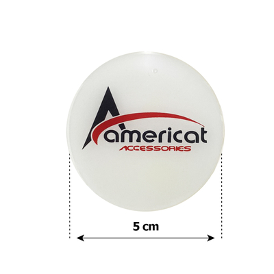 AMERICAT ΜΟΝΟΓΡΑΜΜΑ ΑΥΤΟΚΟΛΛΗΤΑ ΖΑΝΤΩΝ 5 cm ΛΕΥΚΟ/ΚΟΚΚΙΝΟ/ΜΑΥΡΟ ΣΜΑΛΤΟΥ - 4 ΤΕΜ.