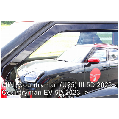 ΑΝΕΜΟΘΡΑΥΣΤΕΣ ΓΙΑ MINI COUNTRYMAN U25 5D 2023+ / COUNTRYMAN EV 5D 2023+ - ΖΕΥΓΑΡΙ ΑΥΤΟΚΙΝΗΤΟΥ ΑΠΟ ΕΥΚΑΜΠΤΟ ΦΙΜΕ ΠΛΑΣΤΙΚΟ HEKO - 2 ΤΕΜ.