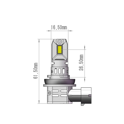 ΛΑΜΠΕΣ H11 12V 2x 21W max6.000K 4600lm PRO SMART SERIES LED  M-TECH - 2 τεμ.