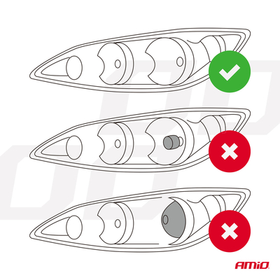 ΛΑΜΠΕΣ H4 PL-LENS SERIES 9>36V 60W 5.000K 3.800lm LED 2x4575 SMD CAN-BUS ΜΕ ΠΡΟΤΖΕΚΤΟΡΑ AMIO - 1 Τεμ.