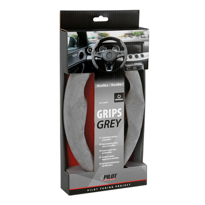 ΠΡΟΣΤΑΤΕΥΤΙΚΑ ΚΑΛΥΜΜΑΤΑ ΤΙΜΟΝΙΟΥ MICROFIBRA ΓΚΡΙ ΧΡΩΜΑ GRIPS LAMPA -  2 Τεμ.