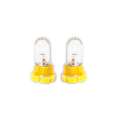 ΛΑΜΠΑΚΙΑ LED T3 12V LED 6.000K ΚΙΤΡΙΝΟ ΦΩΣ 8mm DGA - 2ΤΕΜ.