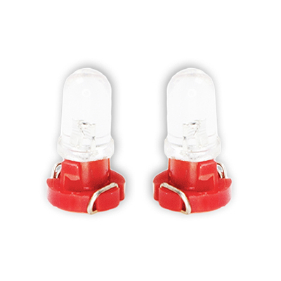 ΛΑΜΠΑΚΙΑ LED T3 12V LED 6.000K ΚΟΚΚΙΝΟ ΦΩΣ 8mm DGA - 2ΤΕΜ.